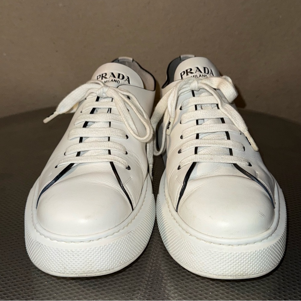 Prada white chunky sole sneaker - Picture 3 of 8